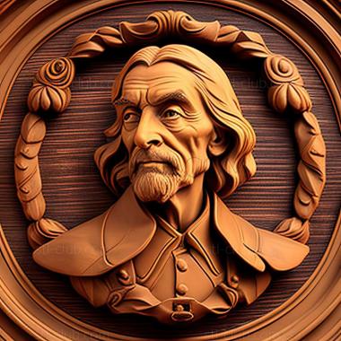 3D model William Bradford American artist (STL)